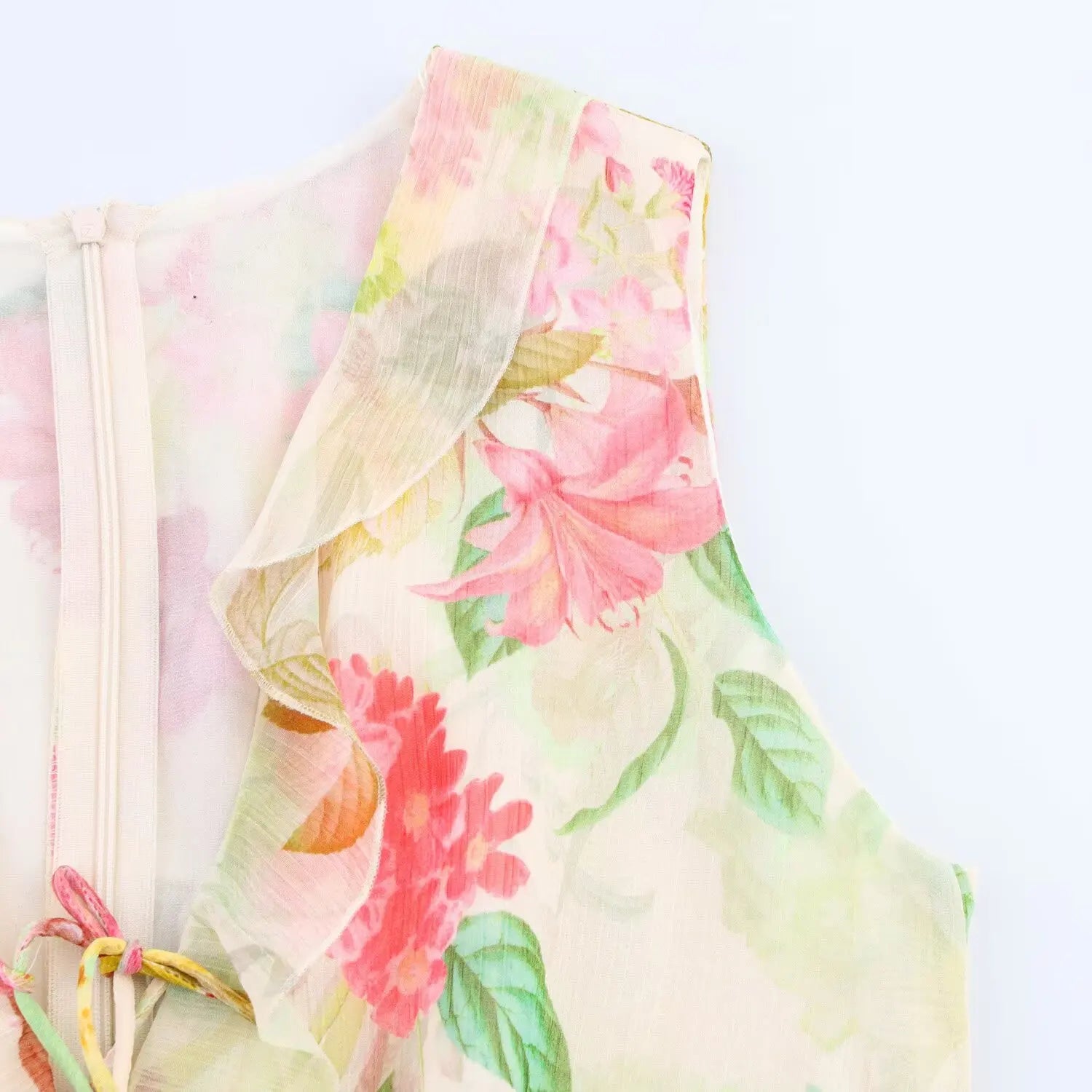 Women's Clothing 2025 Summer New Dress Casual Personality Fashion Versatile Slim Fit High-end Open Design Flower Print Dress